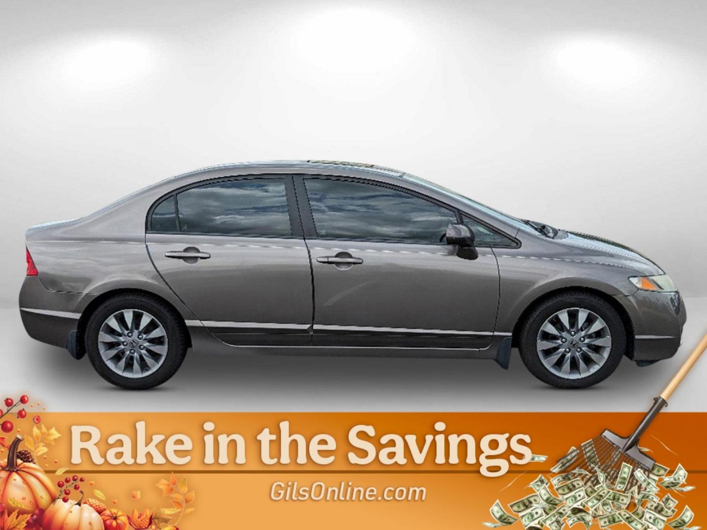 2009 Tan Honda Civic Sdn EX-L (1HGFA16919L) with an Gas I4 1.8L/110 engine, 5-Speed Automatic transmission, located at 3959 U.S. 80 W, Phenix City, AL, 36870, (334) 297-4885, 32.469296, -85.135185 - 2009 Honda Civic Sdn EX-L - Photo#6