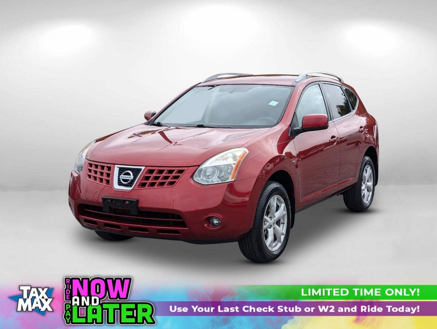 2009 /Black/Red Nissan Rogue SL (JN8AS58T79W) with an Gas I4 2.5L/ engine, 1-Speed Continuously Variable Automatic (CVT) transmission, located at 1430 Gateway Drive, Opelika, AL, 36801, (334) 239-0944, 32.637871, -85.409790 - 2009 Nissan Rogue SL - Photo#0