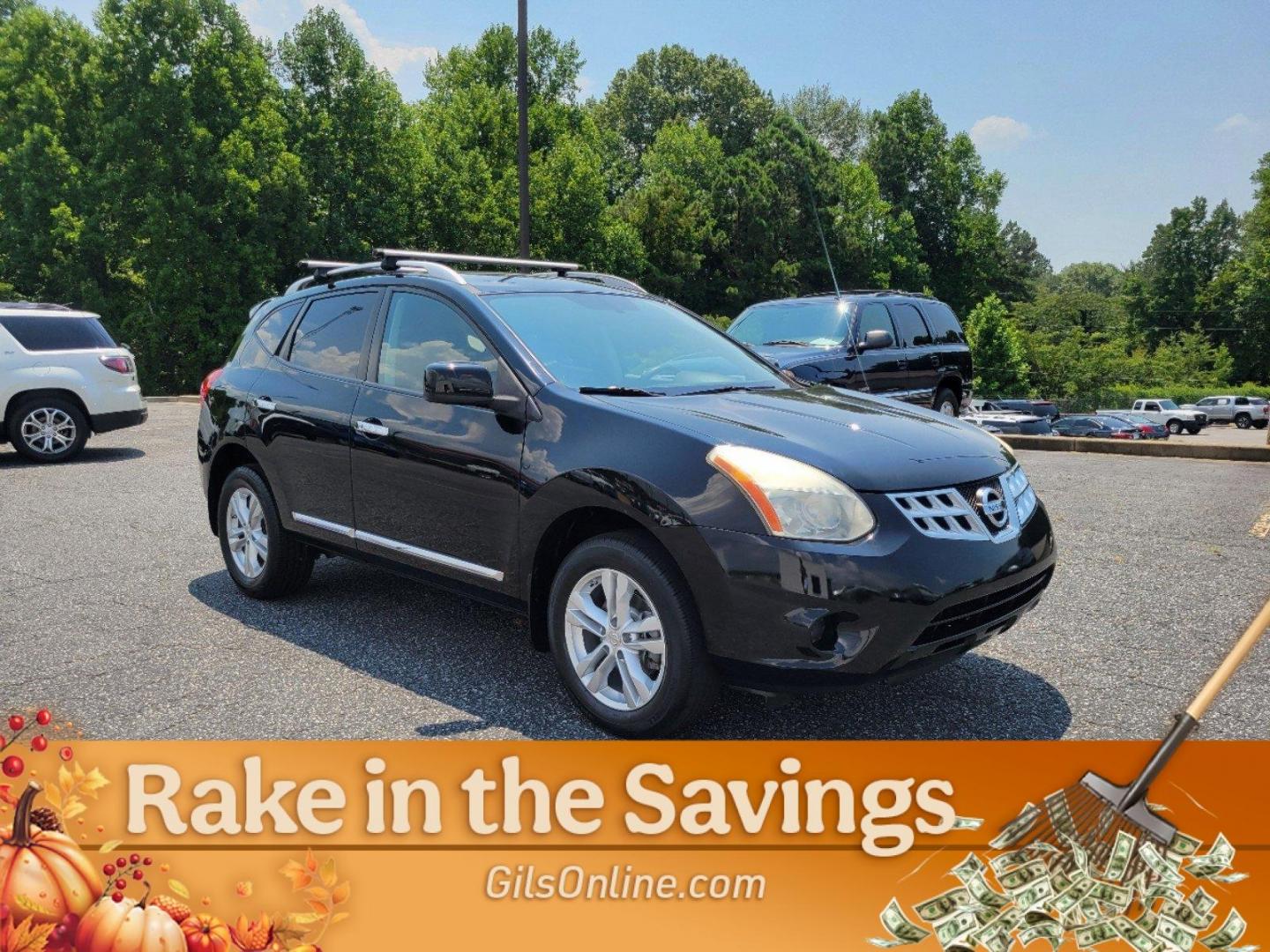 2012 Super Black /Black Nissan Rogue SV (JN8AS5MTXCW) with an Gas I4 2.5L/152 engine, 1-Speed Continuously variable ratio transmission, located at 7000 Northlake Connector, Columbus, GA, 31904, (706) 987-8085, 32.524975, -84.978134 - 2012 Nissan Rogue SV - Photo#3