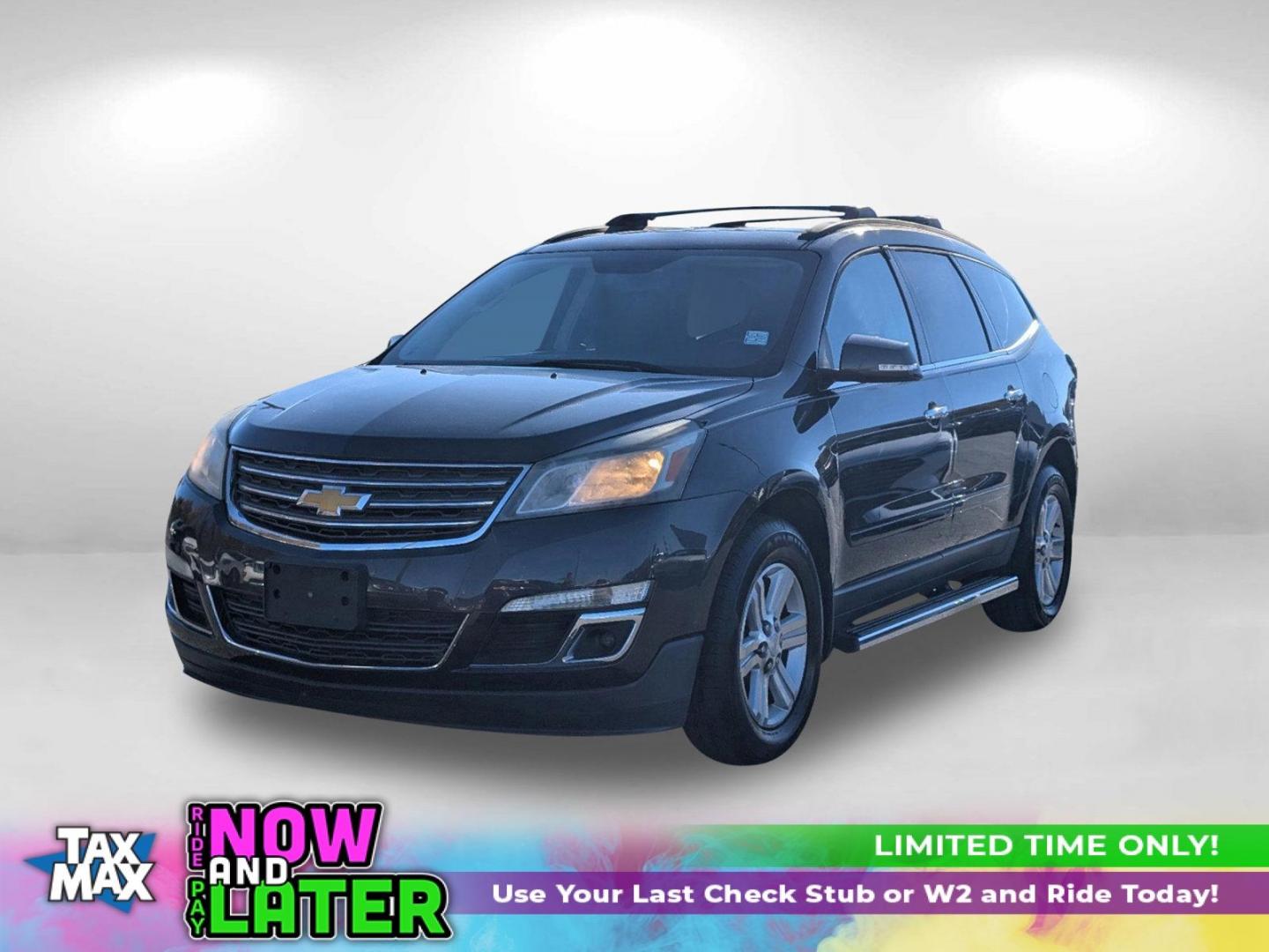 2013 /Ebony Chevrolet Traverse LT (1GNKRGKD6DJ) with an Gas V6 3.6L/217 engine, 6-Speed Automatic transmission, located at 5115 14th Ave., Columbus, GA, 31904, (706) 323-0345, 32.511494, -84.971046 - 2013 Chevrolet Traverse LT - Photo#0