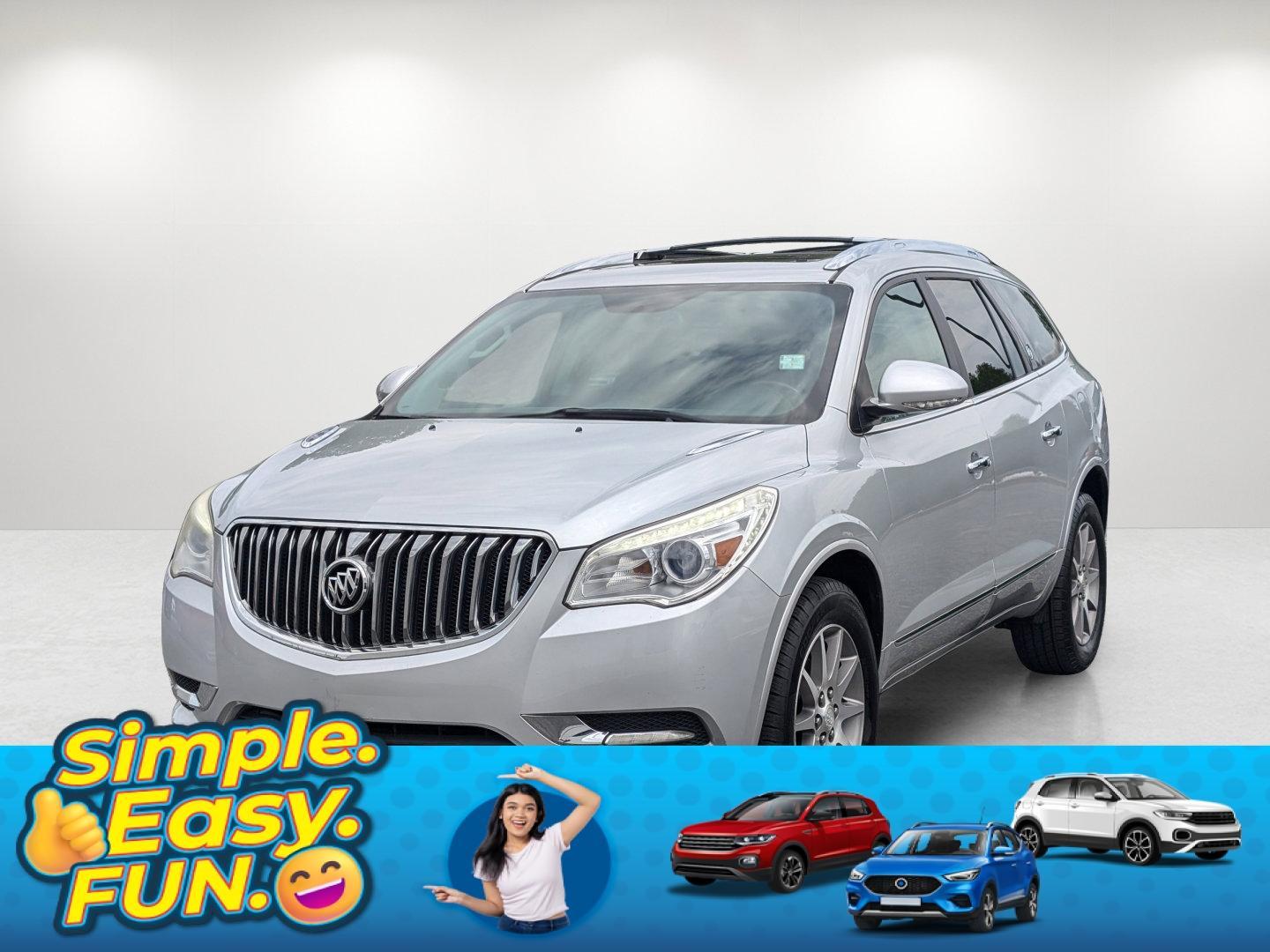 2014 /Ebony Buick Enclave Leather (5GAKRBKD3EJ) with an Gas V6 3.6L/217 engine, 6-Speed Automatic transmission, located at 3959 U.S. 80 W, Phenix City, AL, 36870, (334) 297-4885, 32.469296, -85.135185 - 2014 Buick Enclave Leather - Photo#0
