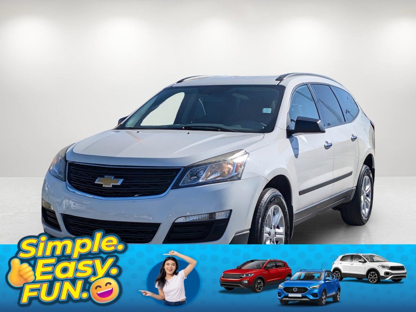 2014 /Dk Titanium/Lt Titanium Chevrolet Traverse LS (1GNKRFED2EJ) with an Gas V6 3.6L/217 engine, 6-Speed Automatic transmission, located at 3959 U.S. 80 W, Phenix City, AL, 36870, (334) 297-4885, 32.469296, -85.135185 - 2014 Chevrolet Traverse LS - Photo#0