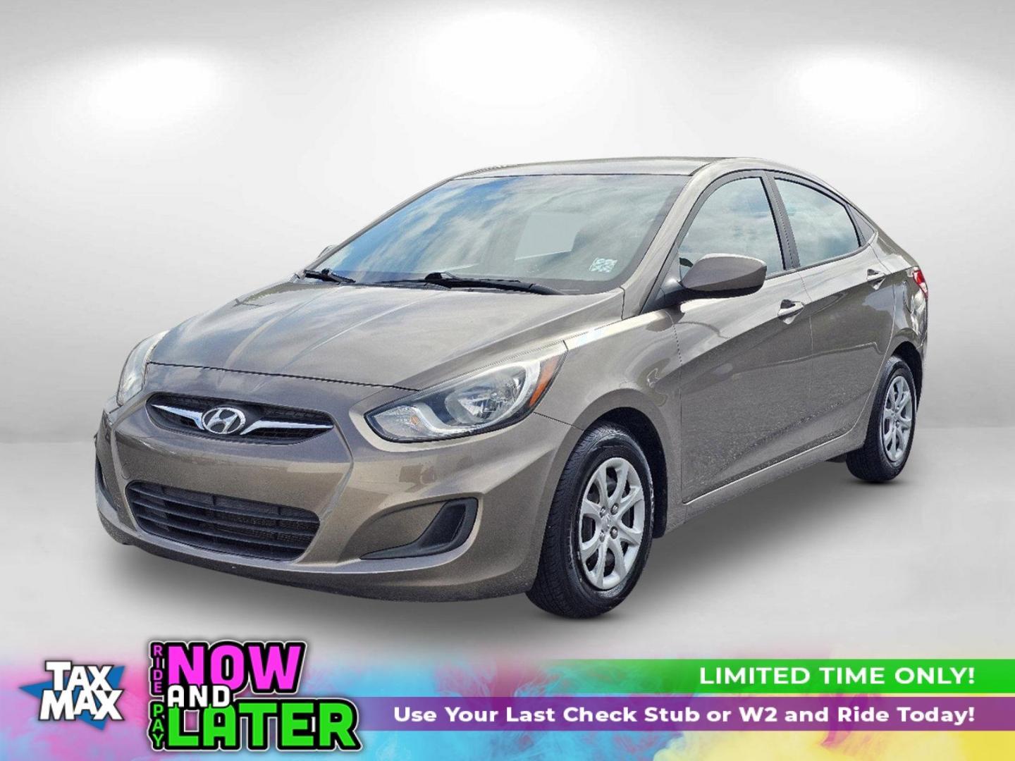 2014 Mocho Bronze Metallic /Beige Hyundai Accent GLS (KMHCT4AE4EU) with an Regular Unleaded I-4 1.6 L/97 engine, 6-Speed Automatic w/OD transmission, located at 5115 14th Ave., Columbus, GA, 31904, (706) 323-0345, 32.511494, -84.971046 - 2014 Hyundai Accent GLS - Photo#0