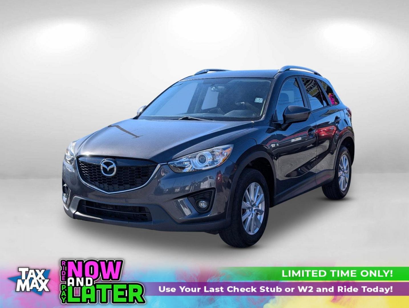 2014 /Black Mazda CX-5 Touring (JM3KE2CY1E0) with an Regular Unleaded I-4 2.5 L/152 engine, 6-Speed Automatic w/OD transmission, located at 804 22nd Ave, Phenix City, AL, 36870, (334) 297-1860, 32.484749, -85.024475 - 2014 Mazda CX-5 Touring - Photo#0