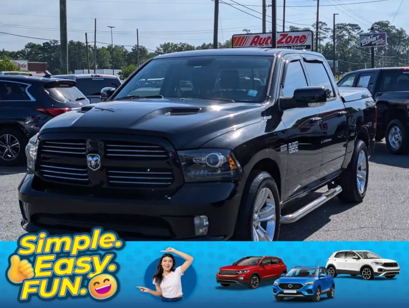 2014 /Black Ram 1500 Sport (1C6RR6MTXES) with an Regular Unleaded V-8 5.7 L/345 engine, 8-Speed Automatic w/OD transmission, located at 3959 U.S. 80 W, Phenix City, AL, 36870, (334) 297-4885, 32.469296, -85.135185 - 2014 Ram 1500 Sport - Photo#0