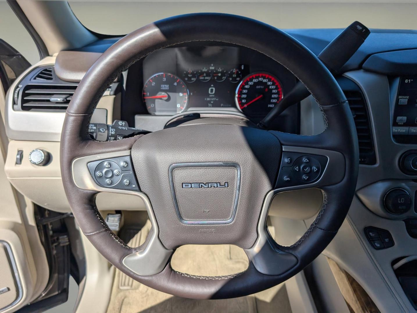 2015 /Cocoa/Shale GMC Yukon Denali (1GKS1CKJ9FR) with an Gas V8 6.2L/378 engine, 8-Speed Automatic transmission, located at 3959 U.S. 80 W, Phenix City, AL, 36870, (334) 297-4885, 32.469296, -85.135185 - 2015 GMC Yukon Denali - Photo#17