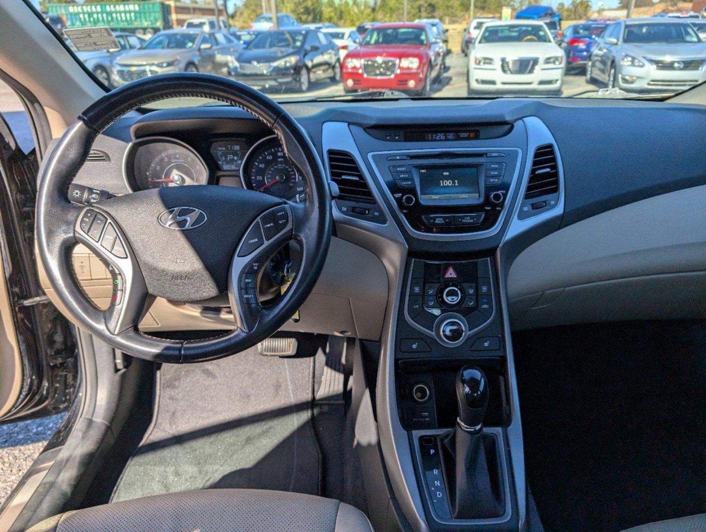 2015 /Beige Hyundai Elantra Limited (KMHDH4AE1FU) with an Regular Unleaded I-4 1.8 L/110 engine, 6-Speed Automatic w/OD transmission, located at 3959 U.S. 80 W, Phenix City, AL, 36870, (334) 297-4885, 32.469296, -85.135185 - 2015 Hyundai Elantra Limited - Photo#11