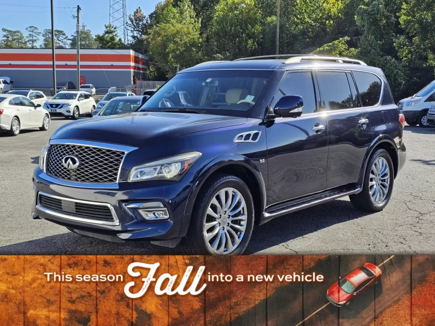 2015 /Wheat Infiniti QX80 (JN8AZ2NF6F9) with an Other engine, located at 3959 U.S. 80 W, Phenix City, AL, 36870, (334) 297-4885, 32.469296, -85.135185 - ### Experience Luxury and Adventure with the 2015 Infiniti QX80 at Gils Auto<br /> <br /> Are you searching for a vehicle that combines luxury with functionality, perfect for weekend getaways or daily commutes? Look no further than the stunning 2015 Infiniti QX80 available at Gils Auto in Phenix Cit - Photo#0