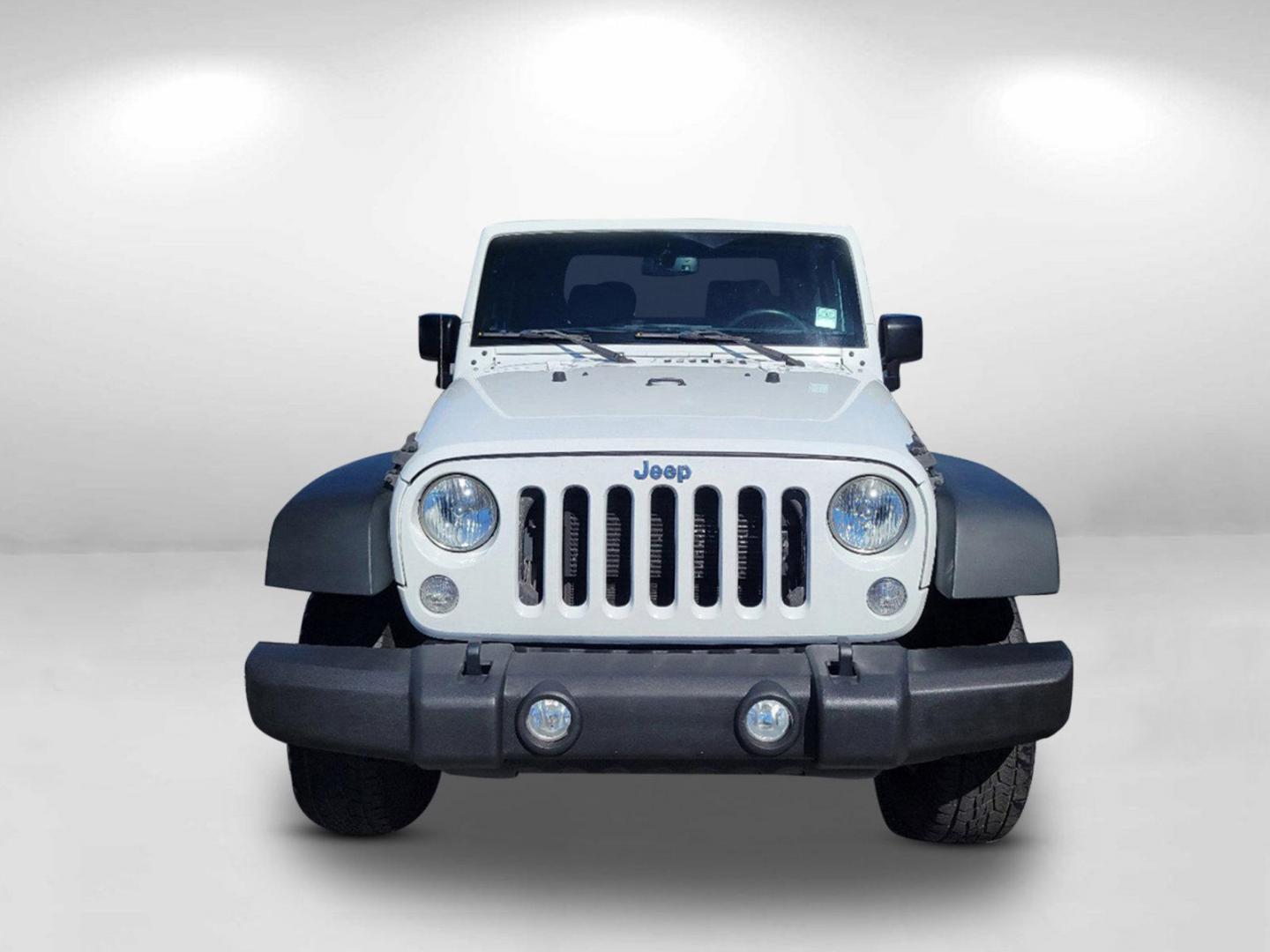 2015 Bright White Clearcoat /Black Jeep Wrangler Rubicon (1C4BJWCG4FL) with an Regular Unleaded V-6 3.6 L/220 engine, 5-Speed Automatic w/OD transmission, located at 804 22nd Ave, Phenix City, AL, 36870, (334) 297-1860, 32.484749, -85.024475 - 2015 Jeep Wrangler Rubicon - Photo#1