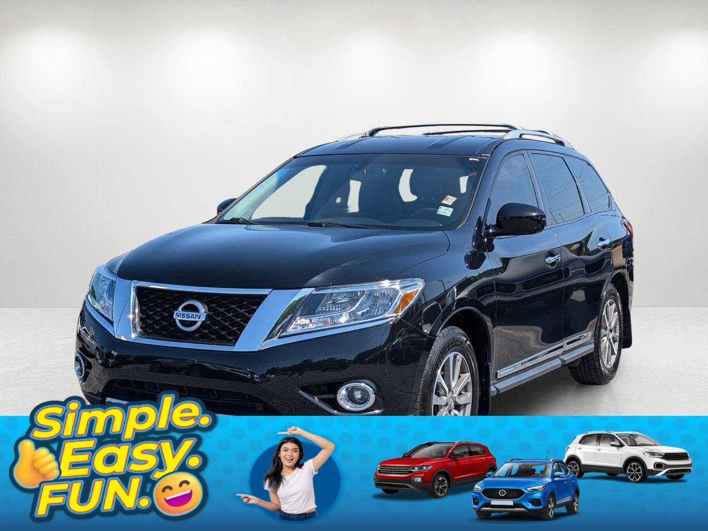 2015 /Charcoal Nissan Pathfinder SL (5N1AR2MN4FC) with an Regular Unleaded V-6 3.5 L/213 engine, 1-Speed CVT w/OD transmission, located at 3959 U.S. 80 W, Phenix City, AL, 36870, (334) 297-4885, 32.469296, -85.135185 - 2015 Nissan Pathfinder SL - Photo#0