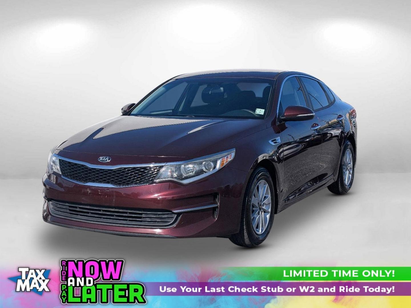 2016 /Black Kia Optima LX (5XXGT4L33GG) with an Regular Unleaded I-4 2.4 L/144 engine, 6-Speed Automatic w/OD transmission, located at 1430 Gateway Drive, Opelika, AL, 36801, (334) 239-0944, 32.637871, -85.409790 - 2016 Kia Optima LX - Photo#0