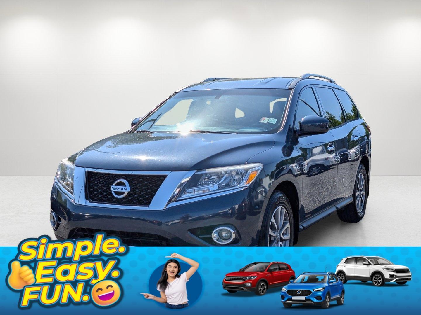 2016 /Charcoal Nissan Pathfinder SV (5N1AR2MN6GC) with an Regular Unleaded V-6 3.5 L/213 engine, 1-Speed CVT w/OD transmission, located at 5115 14th Ave., Columbus, GA, 31904, (706) 323-0345, 32.511494, -84.971046 - 2016 Nissan Pathfinder SV - Photo#0