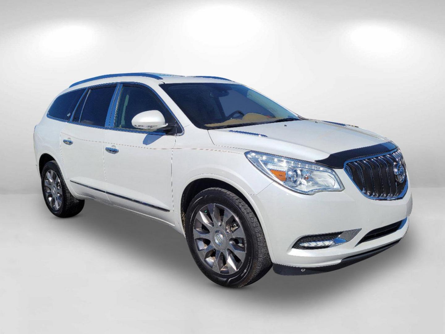 2017 White Frost Tricoat /Choccachino Buick Enclave Leather (5GAKRBKD2HJ) with an Gas V6 3.6L/217 engine, 6-Speed Automatic transmission, located at 5115 14th Ave., Columbus, GA, 31904, (706) 323-0345, 32.511494, -84.971046 - 2017 Buick Enclave Leather - Photo#3