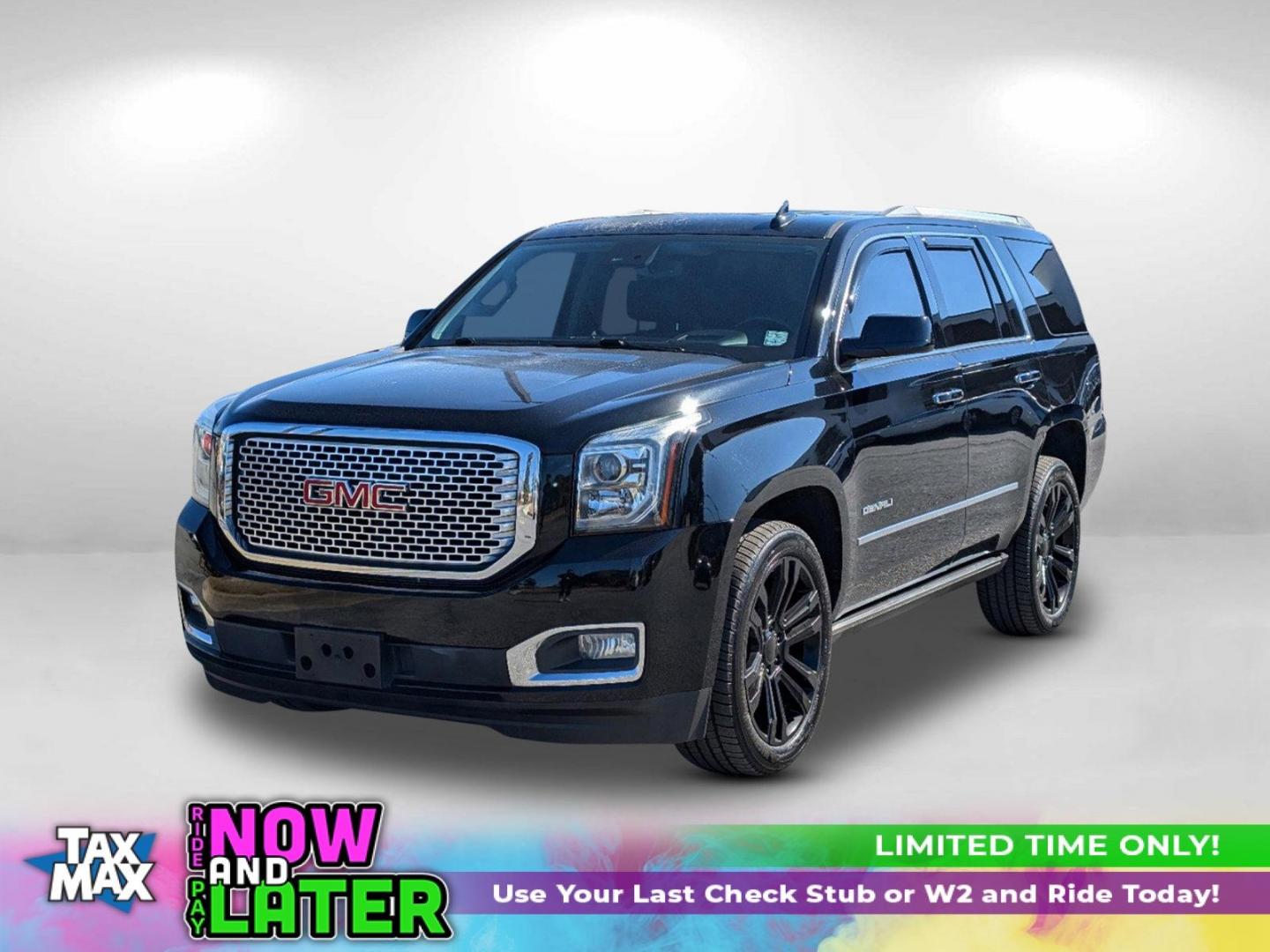 2017 /Jet Black GMC Yukon Denali (1GKS2CKJ8HR) with an Gas V8 6.2L/376 engine, 8-Speed Automatic transmission, located at 804 22nd Ave, Phenix City, AL, 36870, (334) 297-1860, 32.484749, -85.024475 - 2017 GMC Yukon Denali - Photo#0