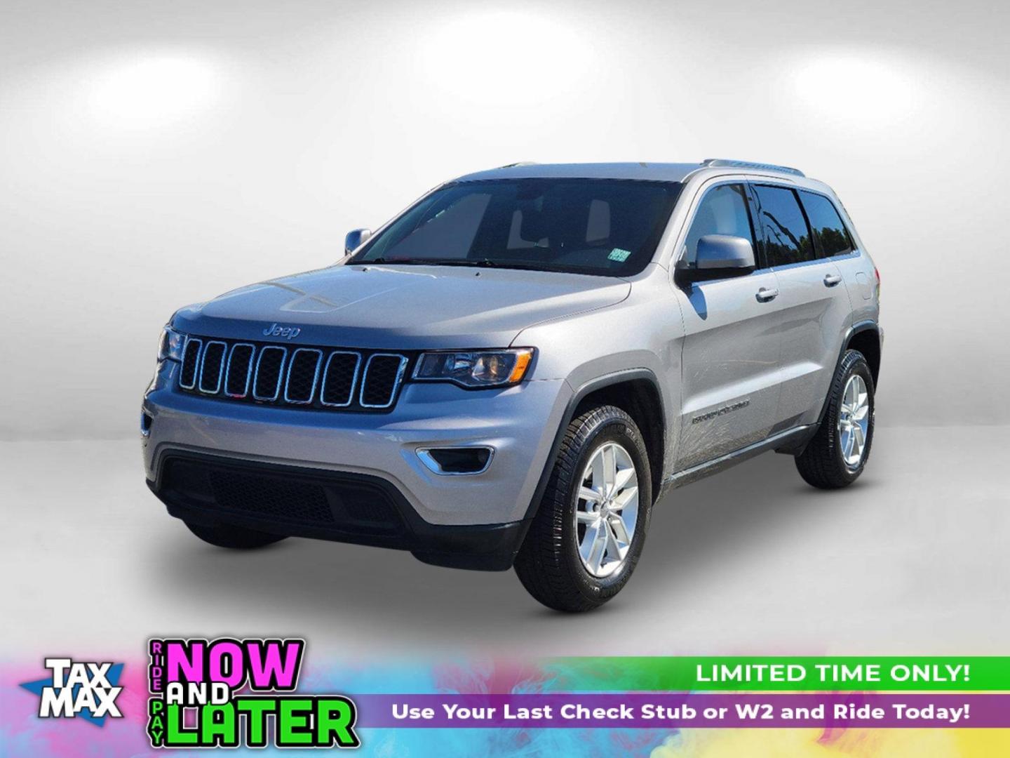 2017 Billet Silver Metallic Clearcoat /Black Jeep Grand Cherokee Laredo (1C4RJEAG7HC) with an Regular Unleaded V-6 3.6 L/220 engine, 8-Speed Automatic w/OD transmission, located at 7000 Northlake Connector, Columbus, GA, 31904, (706) 987-8085, 32.524975, -84.978134 - 2017 Jeep Grand Cherokee Laredo - Photo#0