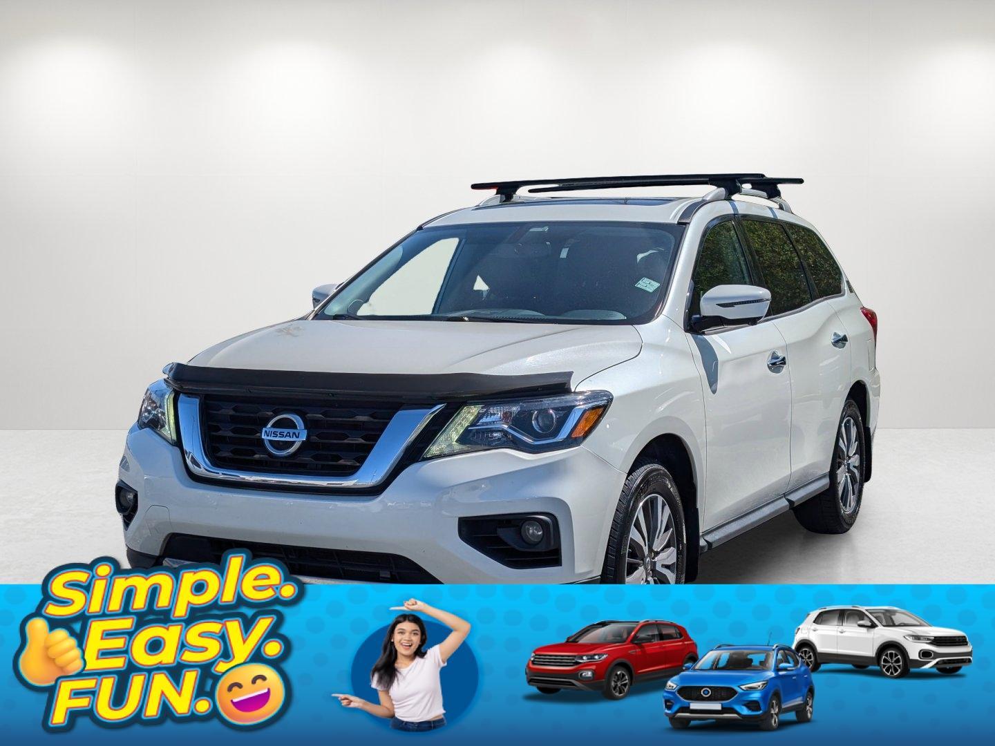 2017 /Charcoal Nissan Pathfinder SL (5N1DR2MN8HC) with an Regular Unleaded V-6 3.5 L/213 engine, 1-Speed CVT w/OD transmission, located at 3959 U.S. 80 W, Phenix City, AL, 36870, (334) 297-4885, 32.469296, -85.135185 - 2017 Nissan Pathfinder SL - Photo#0