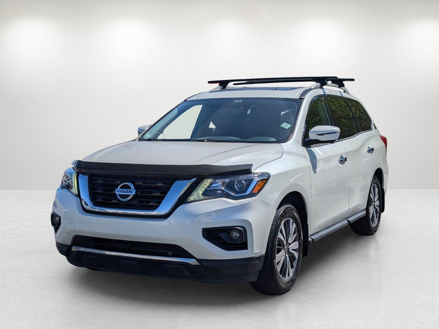 2017 /Charcoal Nissan Pathfinder SL (5N1DR2MN8HC) with an Regular Unleaded V-6 3.5 L/213 engine, 1-Speed CVT w/OD transmission, located at 3959 U.S. 80 W, Phenix City, AL, 36870, (334) 297-4885, 32.469296, -85.135185 - 2017 Nissan Pathfinder SL - Photo#1