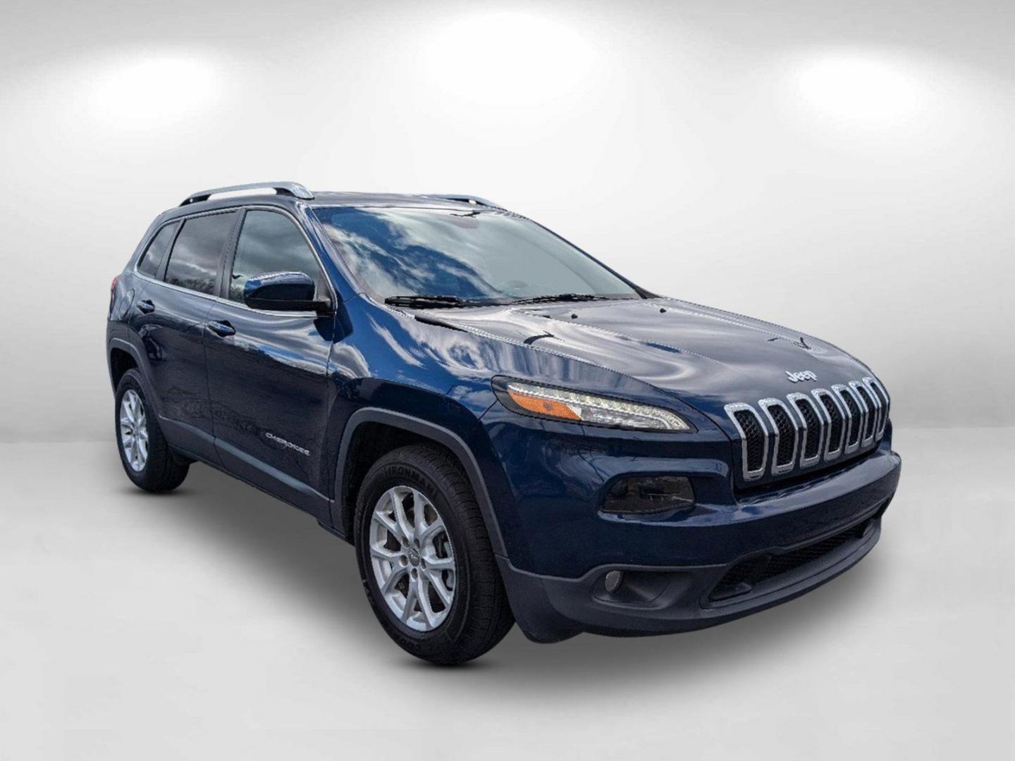 2018 /Black Jeep Cherokee Latitude (1C4PJMCB6JD) with an Regular Unleaded I-4 2.4 L/144 engine, 9-Speed Automatic w/OD transmission, located at 804 22nd Ave, Phenix City, AL, 36870, (334) 297-1860, 32.484749, -85.024475 - 2018 Jeep Cherokee Latitude - Photo#2