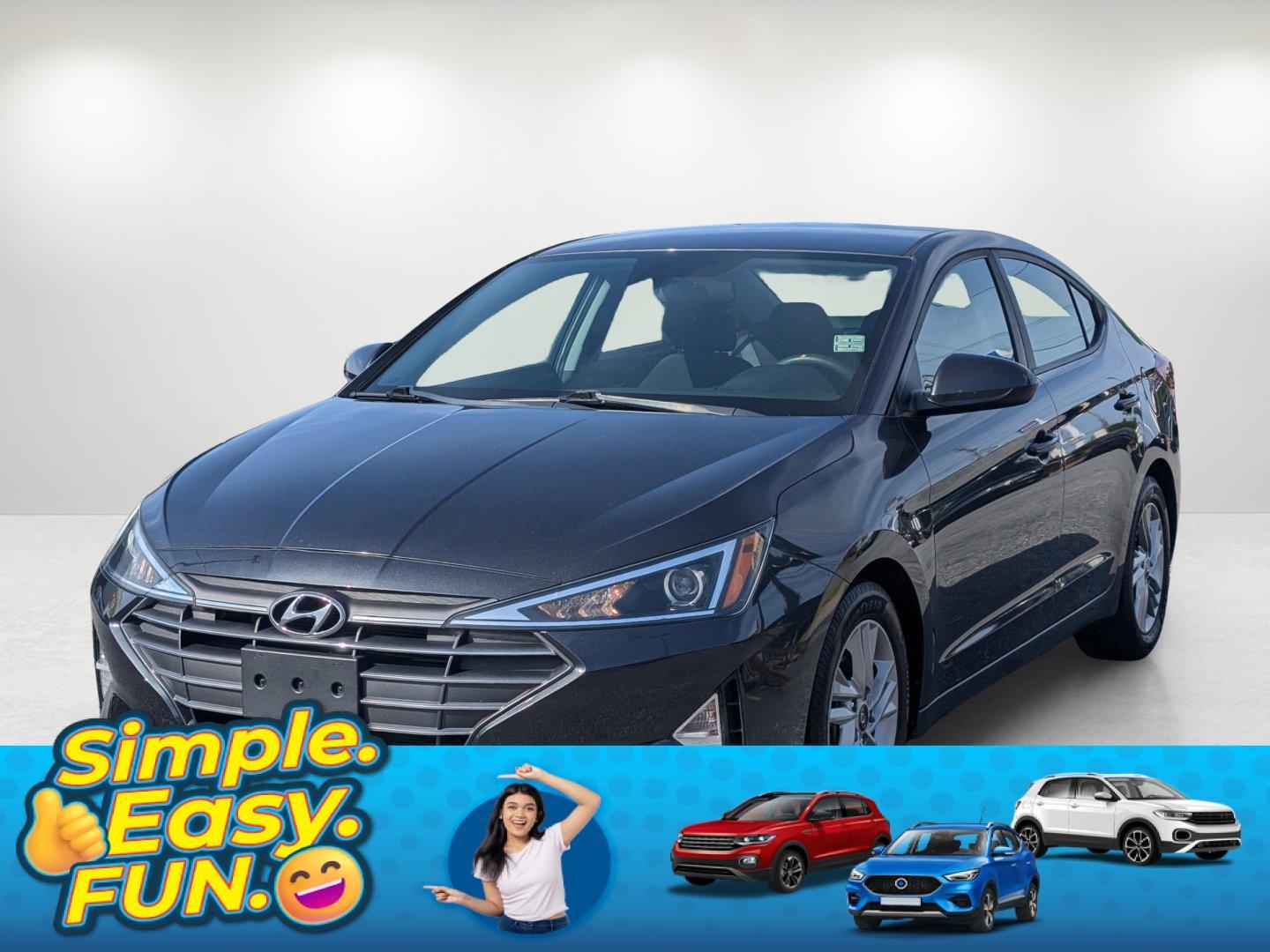 2020 /Black Hyundai Elantra SEL (5NPD84LF6LH) with an Regular Unleaded I-4 2.0 L/122 engine, 1-Speed CVT w/OD transmission, located at 3959 U.S. 80 W, Phenix City, AL, 36870, (334) 297-4885, 32.469296, -85.135185 - 2020 Hyundai Elantra SEL - Photo#0