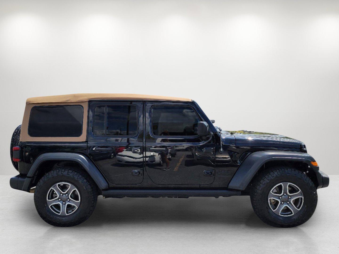 2020 Black Clearcoat /Heritage Tan/Black Jeep Wrangler Unlimited Black and Tan (1C4HJXDG9LW) with an Regular Unleaded V-6 3.6 L/220 engine, 8-Speed Automatic w/OD transmission, located at 804 22nd Ave, Phenix City, AL, 36870, (334) 297-1860, 32.484749, -85.024475 - 2020 Jeep Wrangler Unlimited Black and Tan - Photo#3