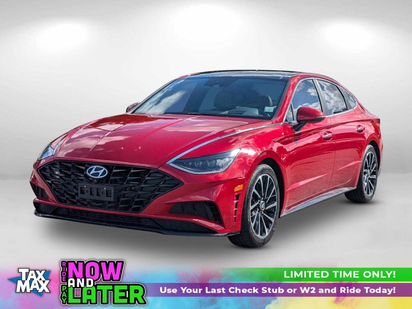 2021 /Dark Gray/Camel Hyundai Sonata Limited (5NPEH4J25MH) with an Intercooled Turbo Regular Unleaded I-4 1.6 L/98 engine, 8-Speed Automatic w/OD transmission, located at 5115 14th Ave., Columbus, GA, 31904, (706) 323-0345, 32.511494, -84.971046 - 2021 Hyundai Sonata Limited - Photo#0