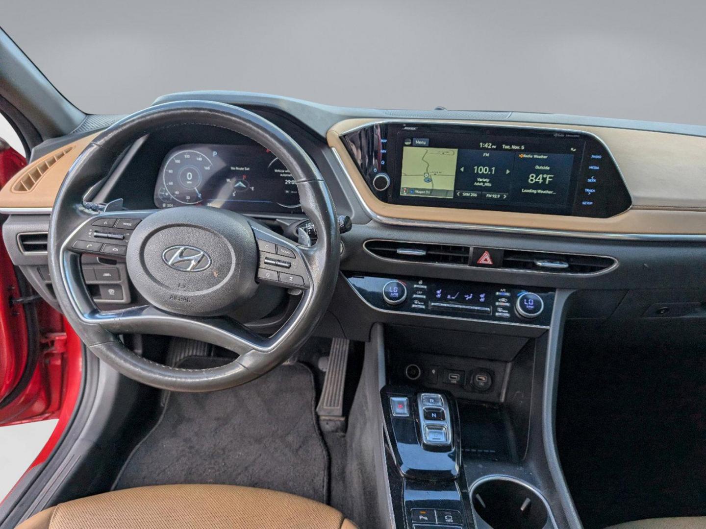 2021 /Dark Gray/Camel Hyundai Sonata Limited (5NPEH4J25MH) with an Intercooled Turbo Regular Unleaded I-4 1.6 L/98 engine, 8-Speed Automatic w/OD transmission, located at 5115 14th Ave., Columbus, GA, 31904, (706) 323-0345, 32.511494, -84.971046 - 2021 Hyundai Sonata Limited - Photo#11