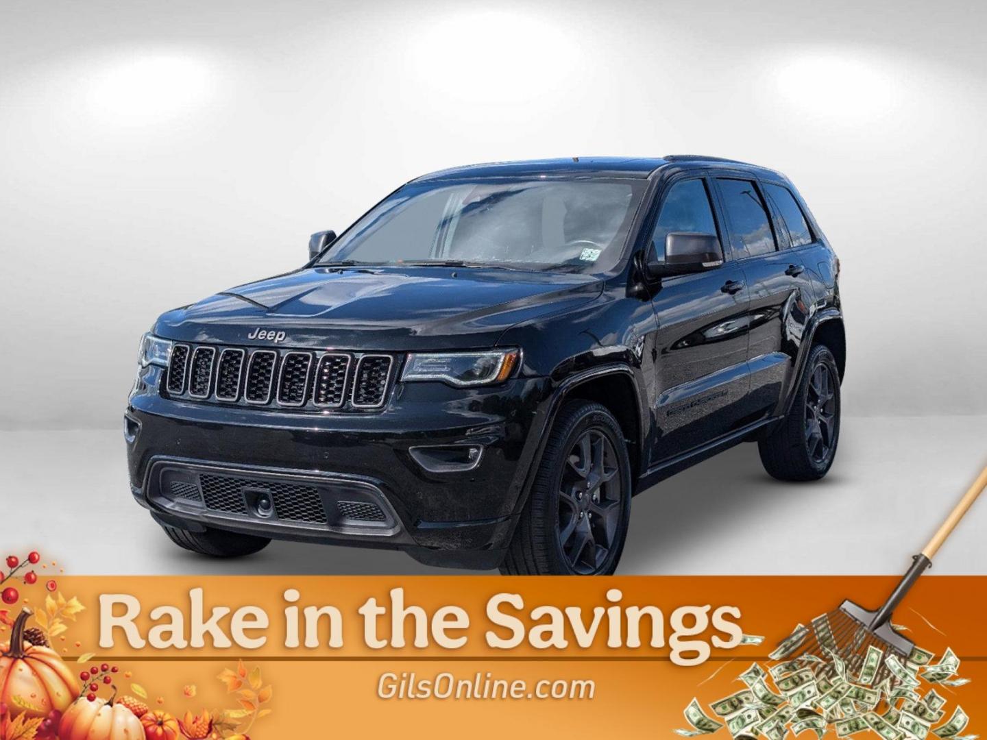 2021 /Black Jeep Grand Cherokee 80th Anniversary (1C4RJFBG4MC) with an Regular Unleaded V-6 3.6 L/220 engine, 8-Speed Automatic w/OD transmission, located at 7000 Northlake Connector, Columbus, GA, 31904, (706) 987-8085, 32.524975, -84.978134 - 2021 Jeep Grand Cherokee 80th Anniversary - Photo#0